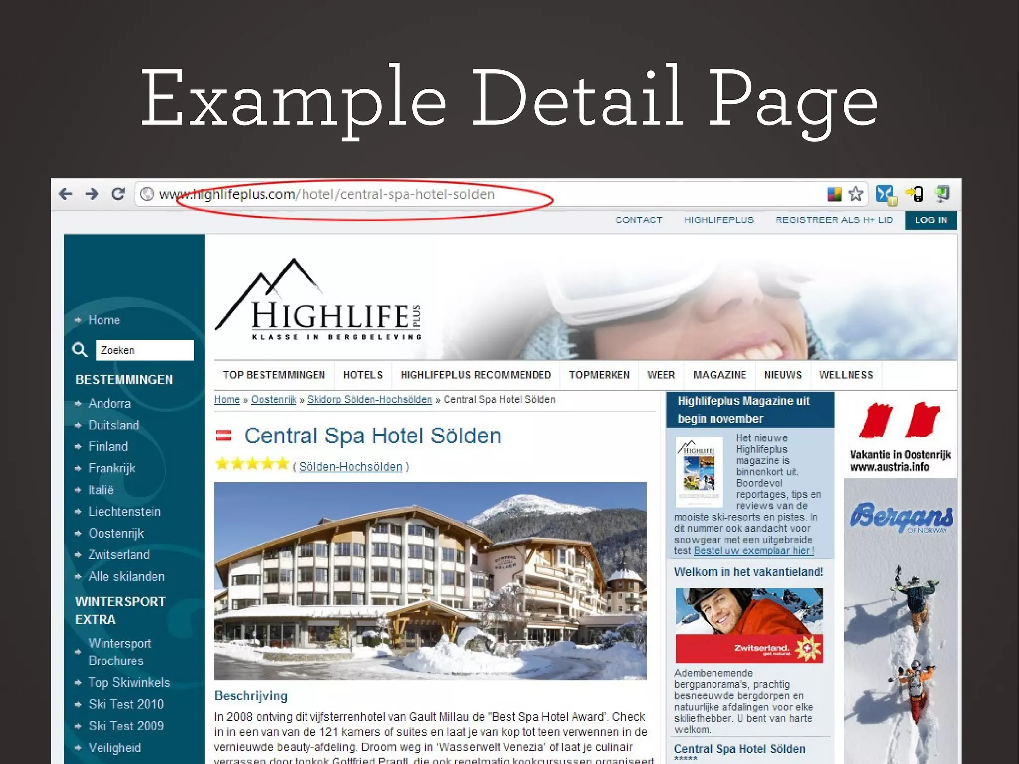 Example Detail PageExample Detail Page
 