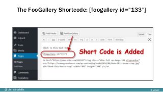 #wcoc@christinahills
The FooGallery Shortcode: [foogallery id="133"]
 
