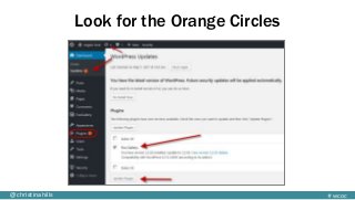 #wcoc@christinahills
Look for the Orange Circles
 
