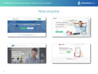 @DRIMALKA: Wordpress jako ideální nástroj chytrých marketérů
3
Naše projekty
 