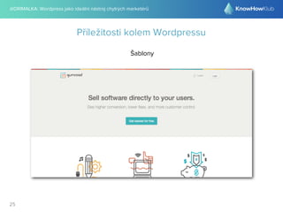 @DRIMALKA: Wordpress jako ideální nástroj chytrých marketérů
25
Příležitosti kolem Wordpressu
Šablony
 