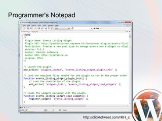 Programmer's Notepad




                       http://clicktotweet.com/rKH_c
 