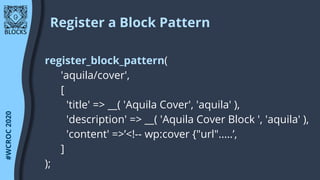 Fastest Way of Creating Gutenberg Blocks - WordCamp Rochester | PPTX