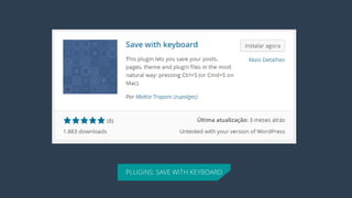 PLUGINS: SAVE WITH KEYBOARD  