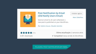 PLUGINS: POST NOTIFICATION BY EMAIL  
