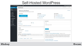 @bobwp @wcsea
Self-Hosted WordPress
 