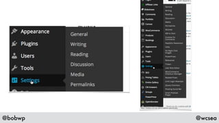 @bobwp @wcsea
ahhhhhhh….
those crazy
widgets & plugins
(and themes)
 