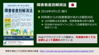 Webアクセシビリティの方針や試験結果を公開
 