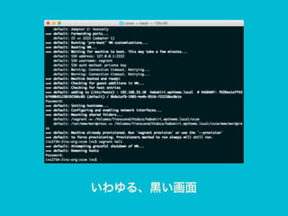 いわゆる、黒い画面
 