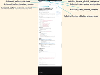 habakiri_before_contents_content
habakiri_before_header_content
habakiri_after_header_content
habakiri_before_container habakiri_before_global_navigation
habakiri_after_global_navigation
habakiri_before_sidebar_widget_area
 