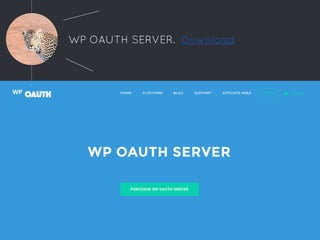 WP OAUTH SERVER. Download
 