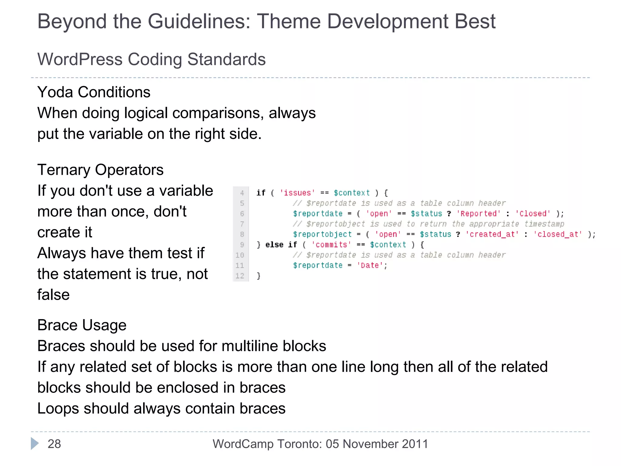 Copyright Attribution and License Declaration Credit where it's due and maintaining users' rights WordCamp Toronto: 05 November 2011 
