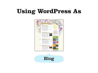 Various Ways of Using WordPress