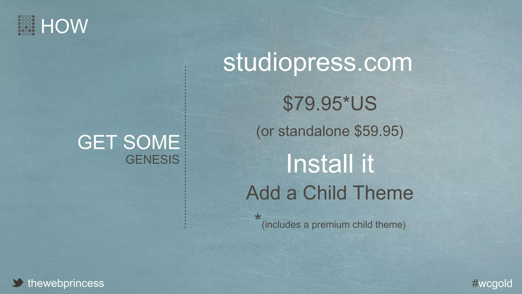 Getting to Grips with Genesis