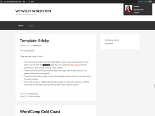 THE PROFESSIONAL
PHP 
The WordPress Loop 
Hooks and Filters 
WordPress’ Code Standards 
 
Build Themes from Scratch 
Convert PSD files into WP Themes
Should be across the following
Wants to be able to
@thewebprincess#wordcampwelly
 