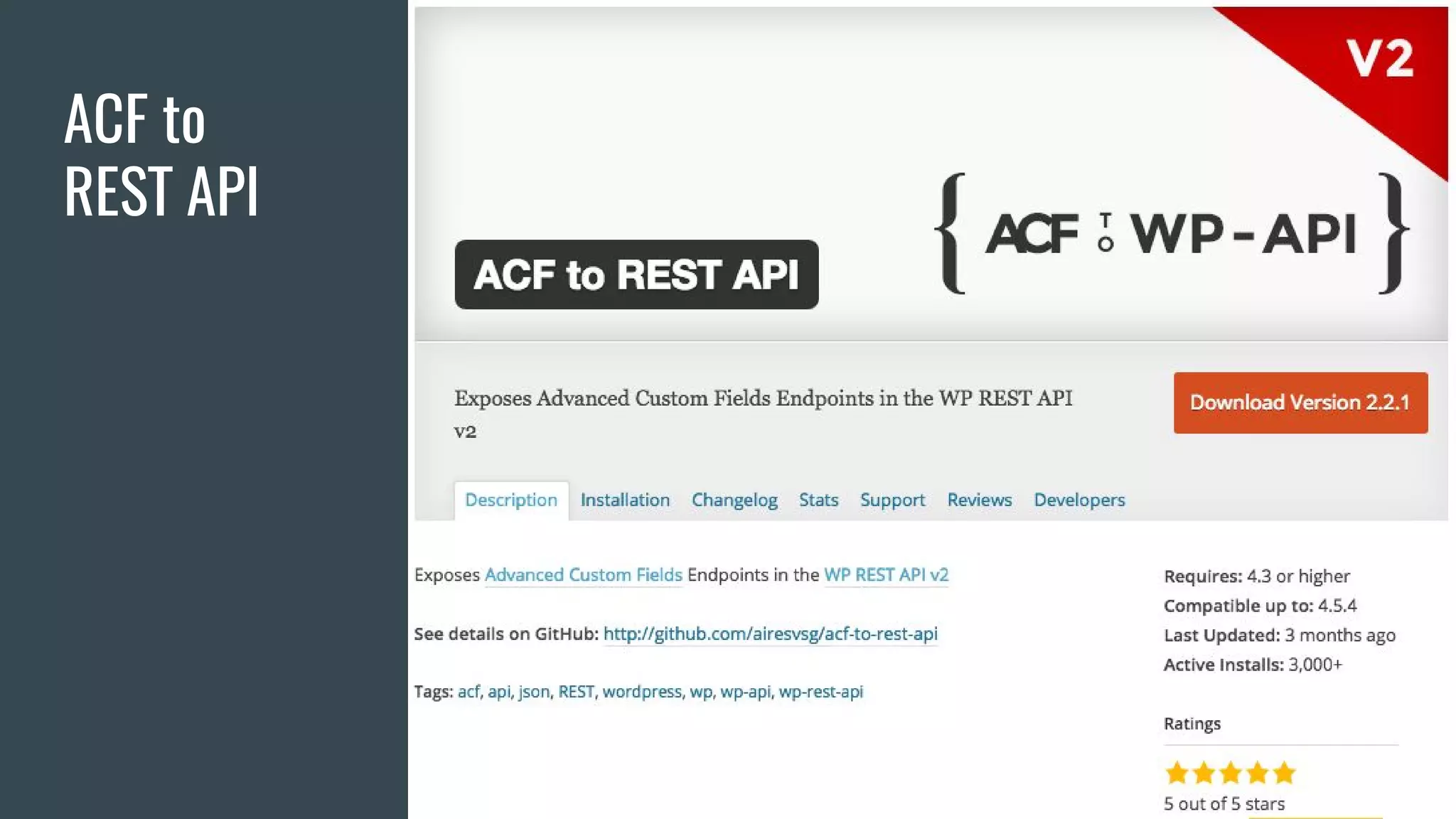 ACF to
REST API
 