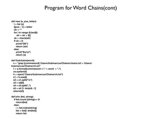 Word chains | PDF
