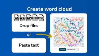 Create word cloud
 