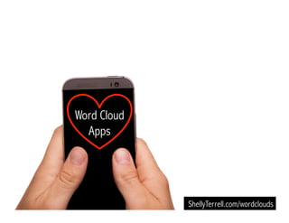 Word Cloud
Apps
ShellyTerrell.com/wordclouds
 