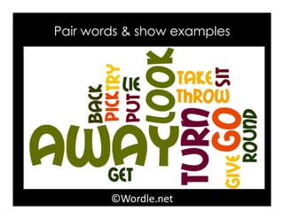 Pair words & show examples
©Wordle.net	
 