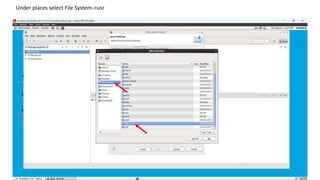 Under places select File System->usr
 