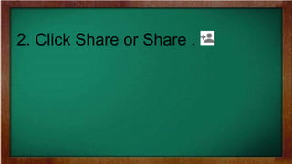 2. Click Share or Share .
 