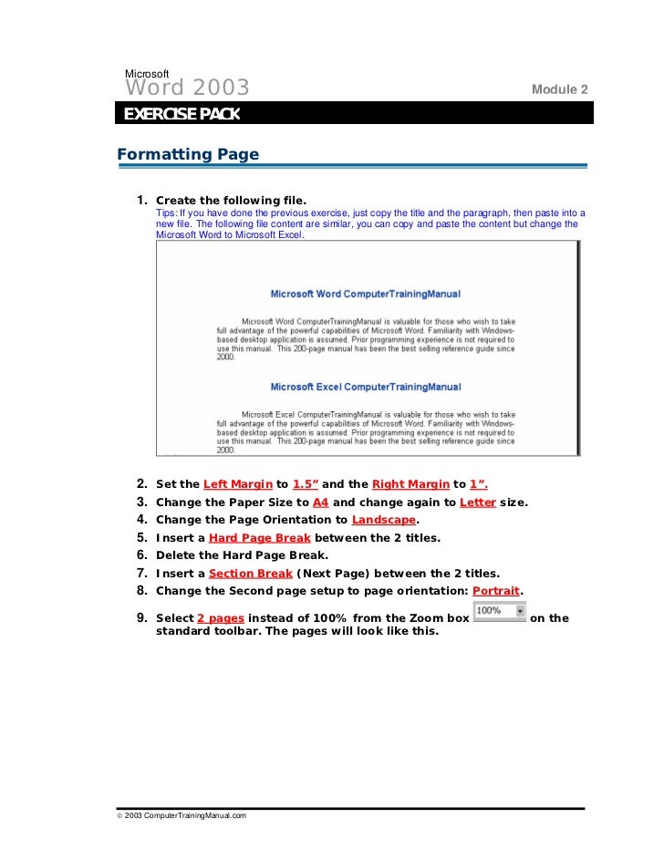 Word Exercises 1