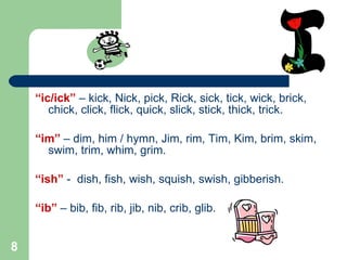Word Families &amp; Rhyming Words 3 | PPT