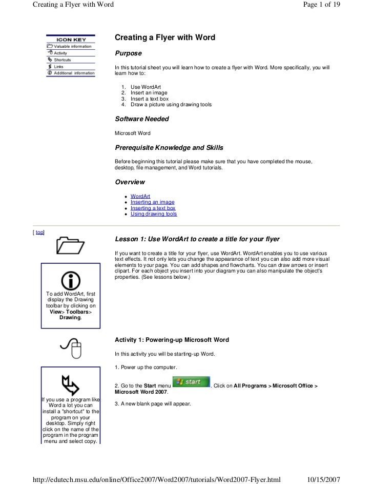word flyer