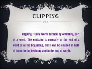 Word formation | PPTX
