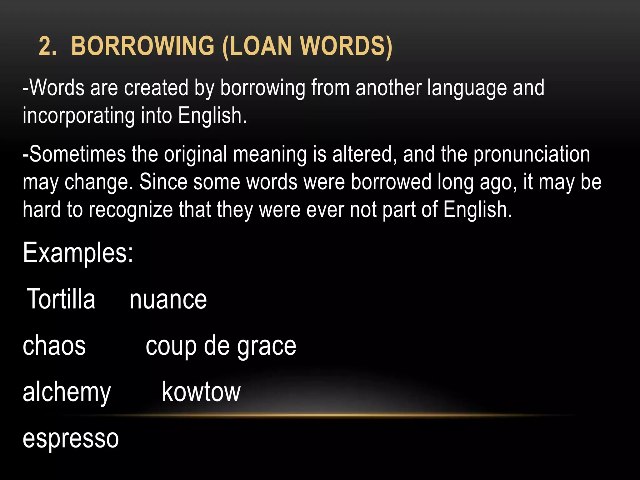 Word formation | PPTX