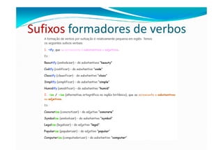 Sufixos formadores de verbos
 