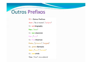 Outros Prefixos
 