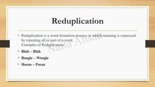 Word Formation Process in Linguistics by Naila Ahsan | PDF