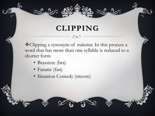Word formation | PPT
