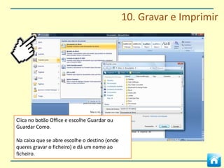 9. Tabelas e Gráficos


Abre-se uma janela do Excel para
poder introduzir os dados necessários
para o gráfico.




                                   Copiar os dados da tabela no Word e colar
                                   na área do gráfico no Excel
 