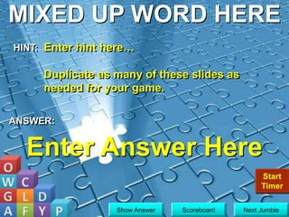 WordJumbleGame.ppt