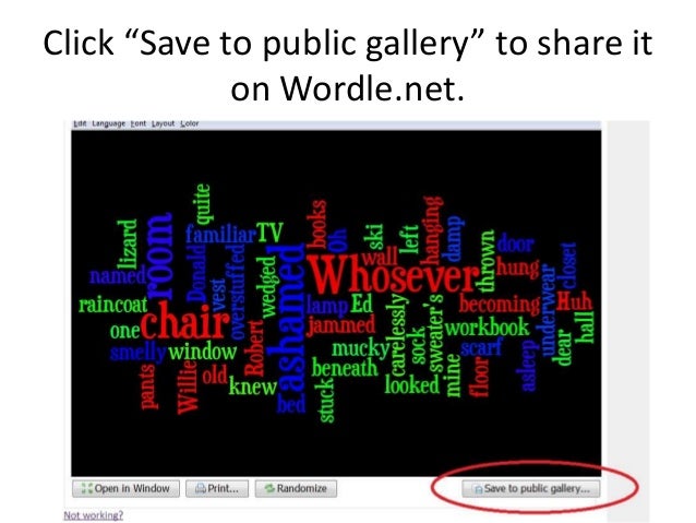 Making and Saving Word Clouds with Wordle