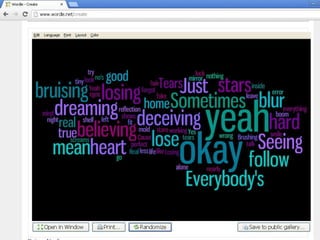 Wordle inside cd cover options