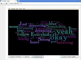 Wordle inside cd cover options