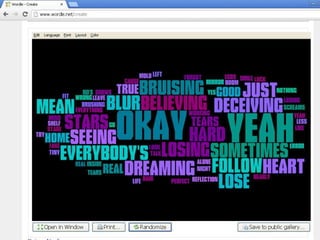 Wordle inside cd cover options