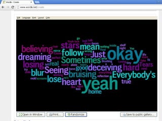 Wordle inside cd cover options