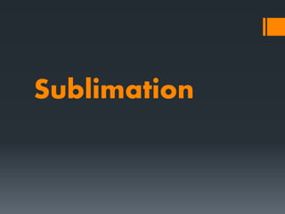 Sublimation
 
