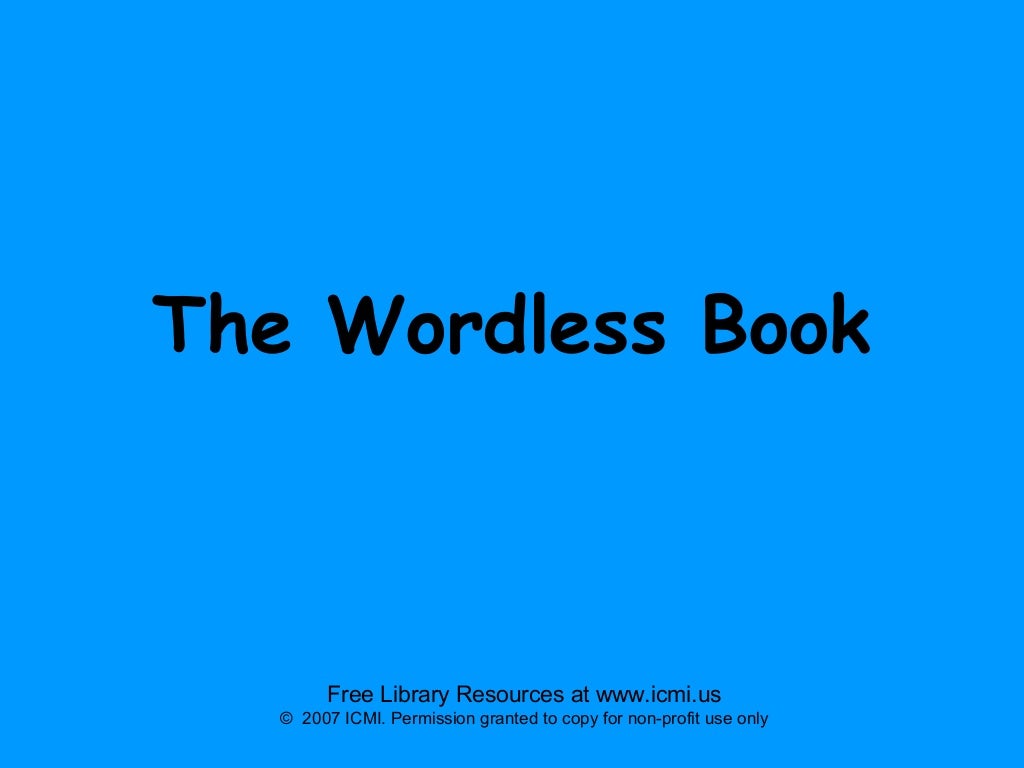 Wordless Book PowerPoint