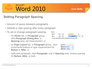 Word lesson 3 power point | PPT