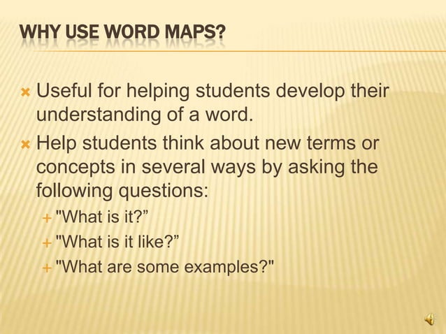 Wordmaps with narration | PPT