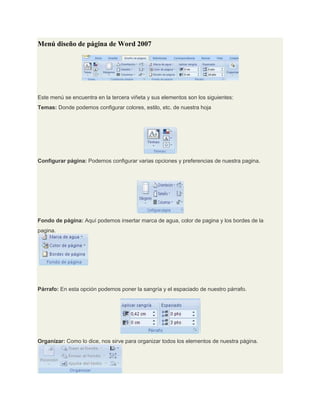 Word menu de diseño | DOCX