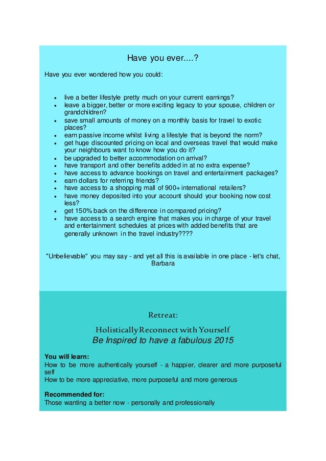 Nl Feb 2015 Dolphins Retreat And Travel Benefits