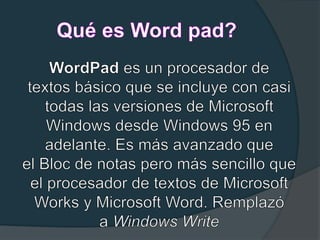 Wordpad Rular Image Word pad | PPTX