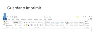 Guardar o imprimir
 